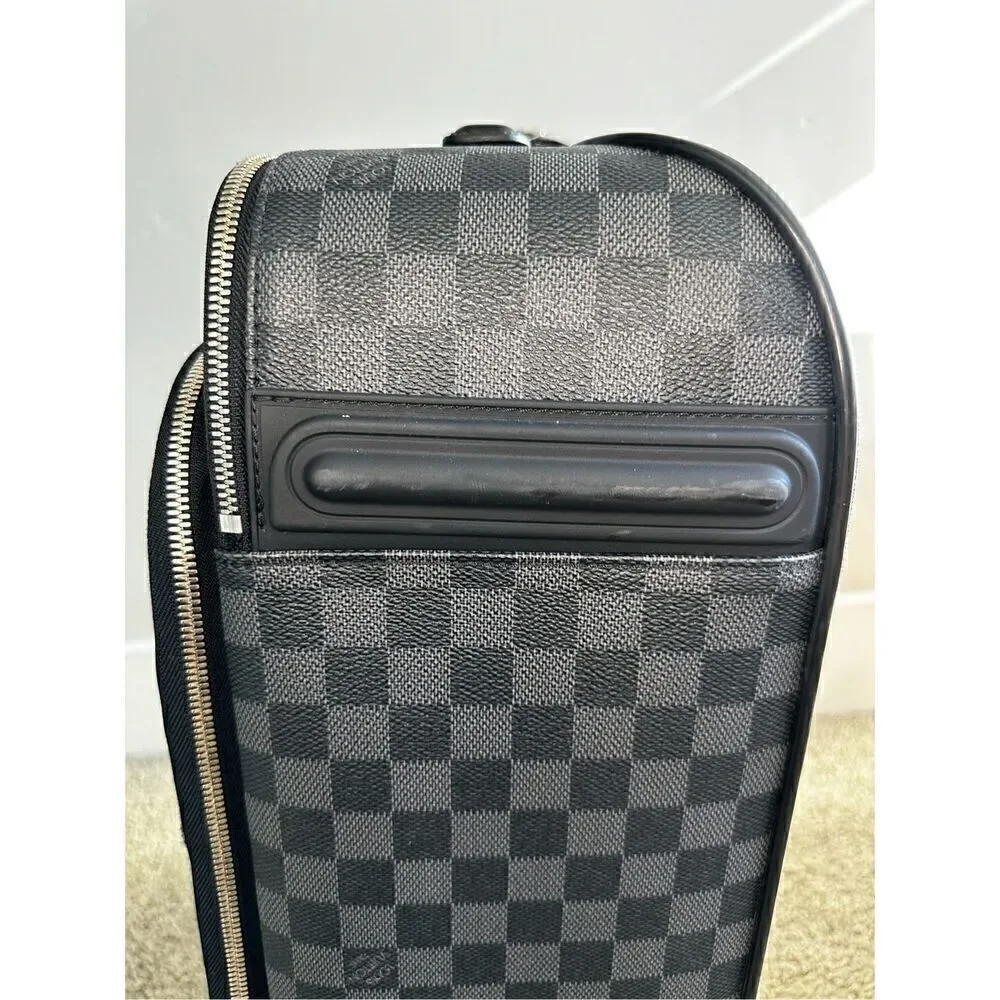 LOUIS VUITTON Pegase Legere 55 Business Graphite Carryon w/ Cover, Dust Bag & Bo